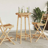 Outdoor Bar Table Round 55x100 cm Bamboo 4108230