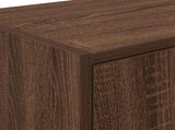 Garage Wall Cabinets 2 pcs Brown Oak Engineered Wood 860638