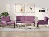 Sofa Sets with Cushion 3 pcs Purple 115 x 56 x 80 cm Plywood 3406224