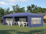 3 x 6m Pop Up Gazebo, Height Adjustable Marquee Party Tent with Sidewalls and Storage Bag, Blue T3398P319921