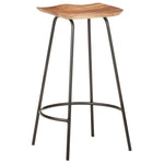 ZNTS Bar Stools 4 pcs Solid Acacia Wood 320652