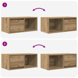 TV Cabinets 2 pcs Artisan Oak 60x31x25.5 cm Engineered Wood 861453