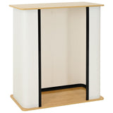Trade Show Counter Light Brown and White 80 x 40 x 93 cm 42046607