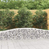 Arched Gabion Baskets 10 pcs 400x50x40/60 cm Galvanised Iron 3145925