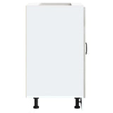Sink Base Cabinet Kalmar Grey Sonoma 60x46x81.5 cm Engineered Wood 853443