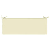 2-Piece Bench Cushions SOEST 2 pcs 100% Polyester Cream 949637