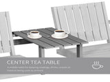 2-Seater Garden Bench Antique Loveseat for Yard, Lawn, Porch, Patio, Steel, Grey T3398P318623