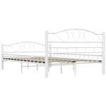 ZNTS 285302 Bed Frame White Metal 120x200 cm