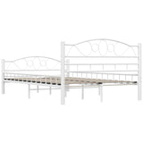 ZNTS 285302 Bed Frame White Metal 120x200 cm