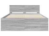 Bed Frame Grey Sonoma 120 x 200 cm Engineered Wood 3408604