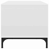 Coffee Table with Drawer White 90 x 49 x 46 cm Engineered Wood 883444