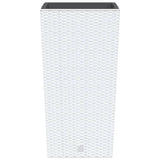 Planter with Removable Inner White 21 / 49 L PP Rattan 364677