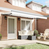 Retractable Awning White 400 x 200 cm Fabric 3329870