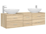 Bathroom Furniture Set 3 pcs Sonoma Oak 49.5 x 44.5 x 65 cm 3405909
