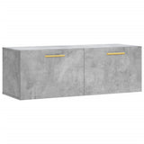 Wall Cabinet Concrete Grey 100x36.5x35 cm Engineered Wood 830120