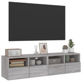 TV Wall Cabinets 2 pcs Grey Sonoma 60x30x30 cm Engineered Wood 836865