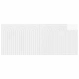 Wall-Mounted Headboard ALKMAAR High Gloss White Engineered Wood 896309