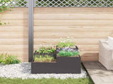 Garden Planter Black 100 x 100 x 48 cm Steel 865848
