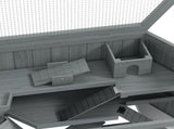 3 Tier Wooden Large Hamster Cage with Sliding Tray, Seesaws, Water Bottle, Grey T3398P375359