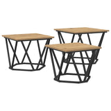 Coffee Table 3 pcs Artisan Oak Engineered Wood and Steel 868284