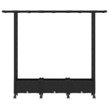 Raised Bed with Trellis and Roof Black 164 x 40 x 127 cm PP 3423113