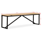 Bench Solid Mango Wood 160x35x45 cm 244904