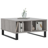 Coffee Table Grey Sonoma 60x60x30 cm Engineered Wood 827050