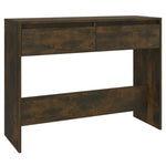ZNTS Console Table Smoked Oak 100x35x76.5 cm Engineered Wood 813035