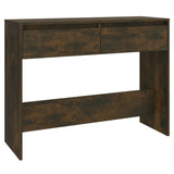 ZNTS Console Table Smoked Oak 100x35x76.5 cm Engineered Wood 813035