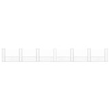 U-shape Gabion Basket with 7 Posts Iron 740x20x100 cm 151280