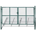 Double Door Fence Gate Powder-Coated Steel 142025