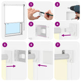 Outdoor Roller Blind UV Protection Cream 185 x 230 cm 42041187
