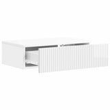 Wall-Mounted Side Table High Gloss White 59 x 34.5 x 17 cm 898489
