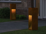 Solar Led Pathway Light 2 pcs Bronze Weathering Steel 879722