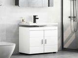 Bathroom Cabinet Set TULUM High Gloss White 60 x 34 x 63 cm 880325