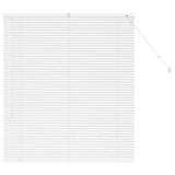 Venetian Blinds Height Adjustable White 130 x 120 cm Aluminium 42005976