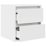 ZNTS Wall-mounted Bedside Cabinet White 38x34x40 cm 861247