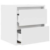 ZNTS Wall-mounted Bedside Cabinet White 38x34x40 cm 861247
