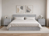 Bedside Cabinet 2 pcs Concrete Grey 33.5 x 34.5 x 50 cm 8011394