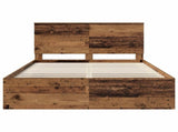 Bed Frame with Headboard Old Wood 160 x 200 cm Solid Pine Wood 3409334
