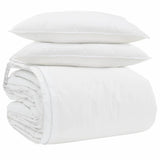 Duvet Set with Pillow 3 pcs White Microfiber and Cotton 3377196