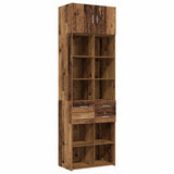 Storage Cabinet with Shelves Old Wood 70 x 42.5 x 225 cm 3446670
