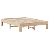 Bookcase Bed without Mattress 160x200cm Solid Wood Pine 3324532