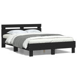 Bed Frame without Mattress Black 135x190 cm Double 3207442
