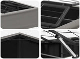 Electric Adjustable Bed Frame Light Grey 190 x 90 x 33.5 cm 42037333
