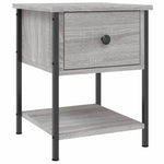 ZNTS Bedside Tables 2 pcs Grey Sonoma 34x35.5x45 cm Engineered Wood 825860