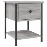 ZNTS Bedside Tables 2 pcs Grey Sonoma 34x35.5x45 cm Engineered Wood 825860