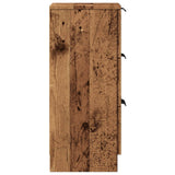 Sideboard Old Wood 30x30x70 cm Engineered Wood 856955