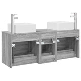 Bathroom Cabinet Set 3 pcs Grey Sonoma 49.5 x 41 x 63 cm 3405832