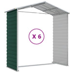 Garden Shed Green 191x555x198 cm Galvanised Steel 3188236